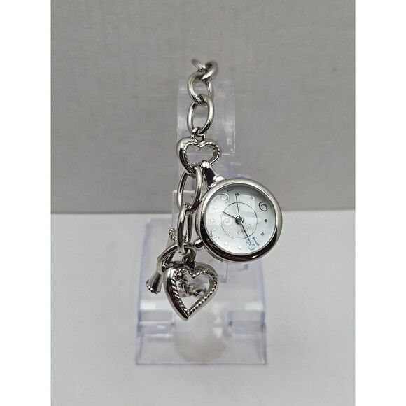 Ecclissi Sterling Silver .925 Heart Bracelet Watch Live Laugh Love New Battery - Picture 1 of 11
